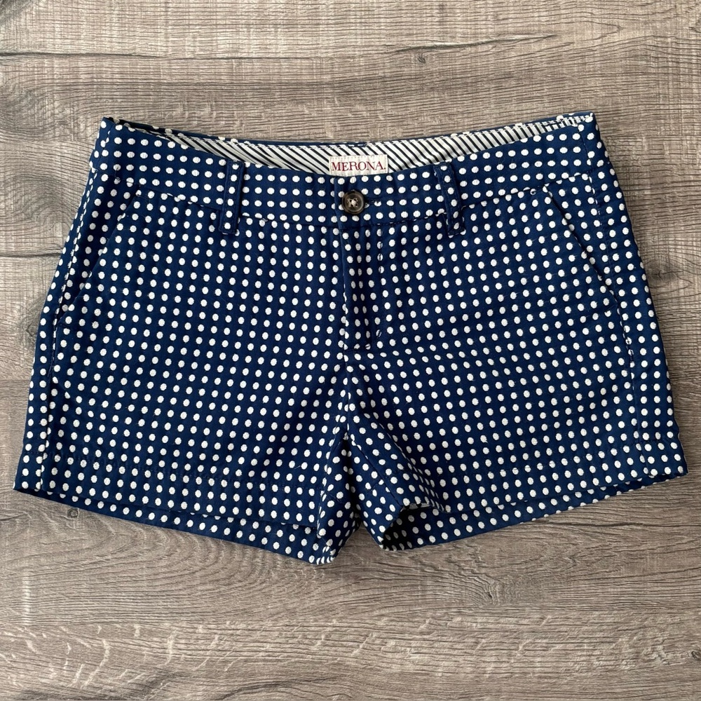 Merona Women's Blue Polka Dot Shorts